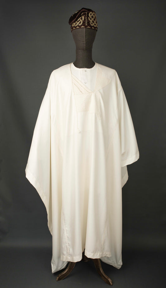 Cream “Oniru” Wave Jakan Agbada.