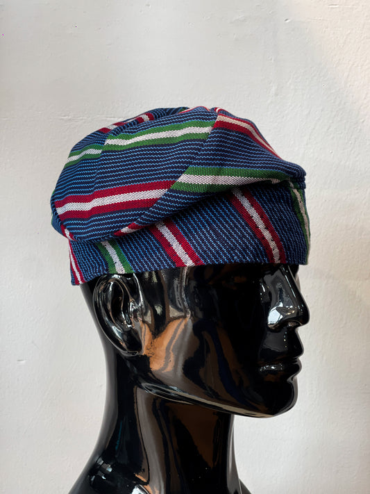 Nigerian traditional Aso Oke cap