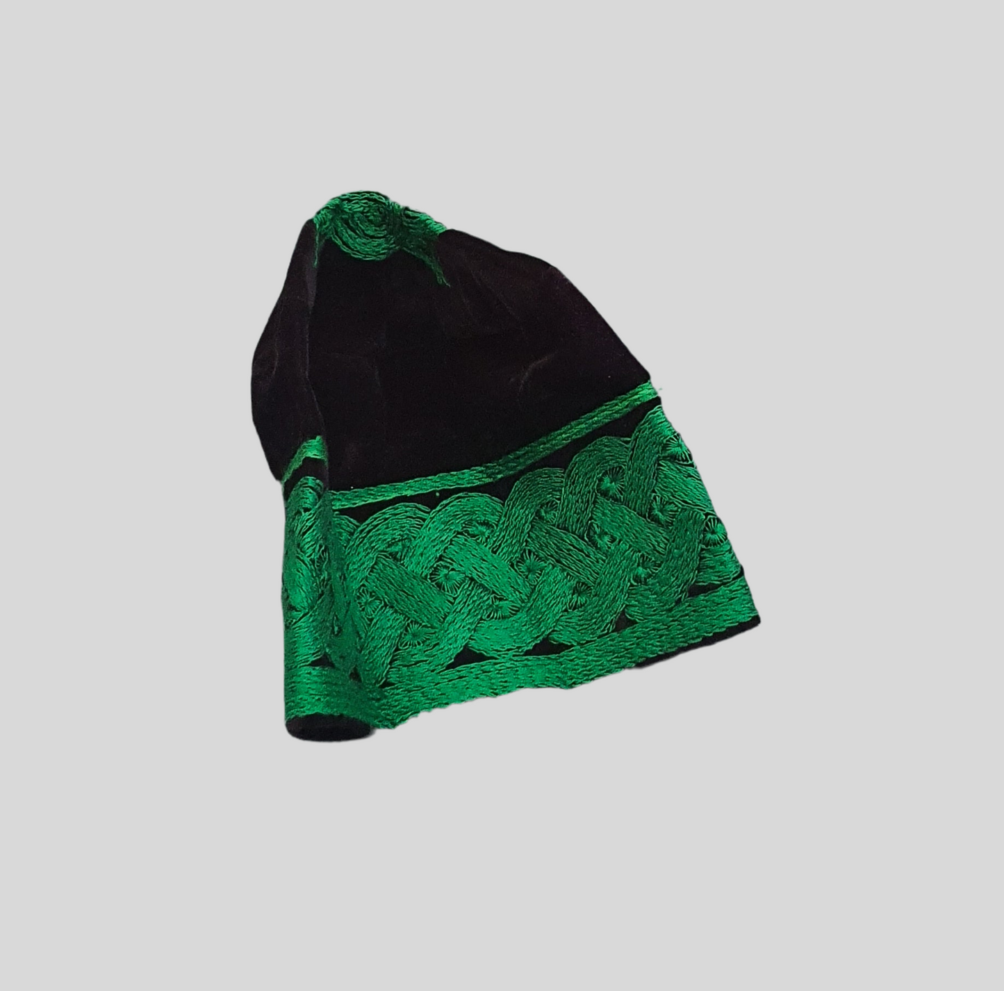 Handwoven Nigerian Velvet traditional Owambe mens cap